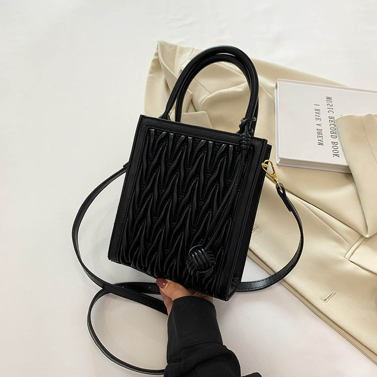 Stylish Good Texture Pleated Small Handbags Women