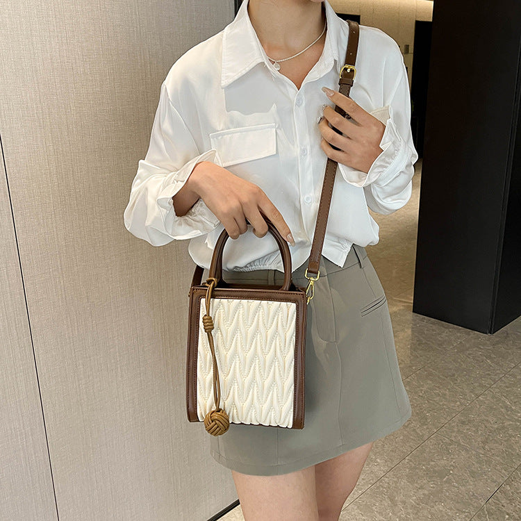 Stylish Good Texture Pleated Small Handbags Women