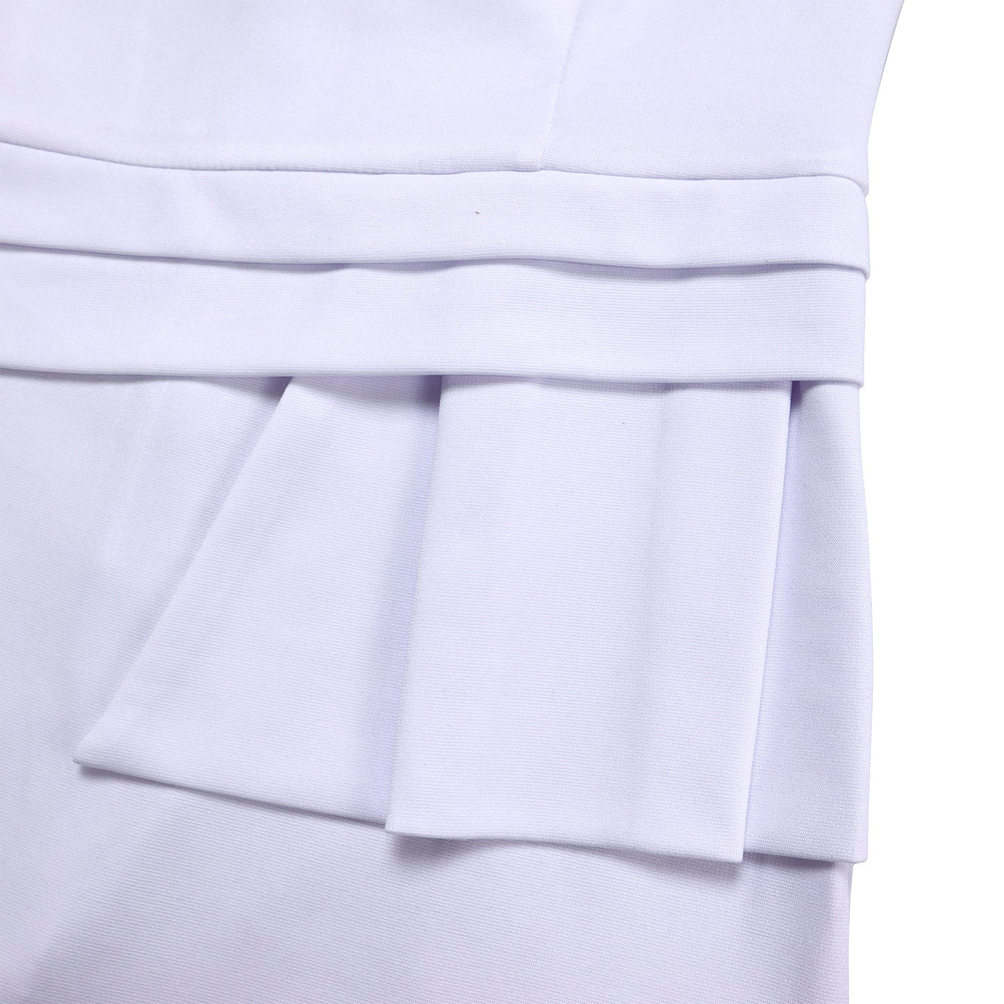 Women's Bodycon Pencil Dress Round Neck 3 /4 th Sleeve Peplum Office Dress - Free USA Shipping