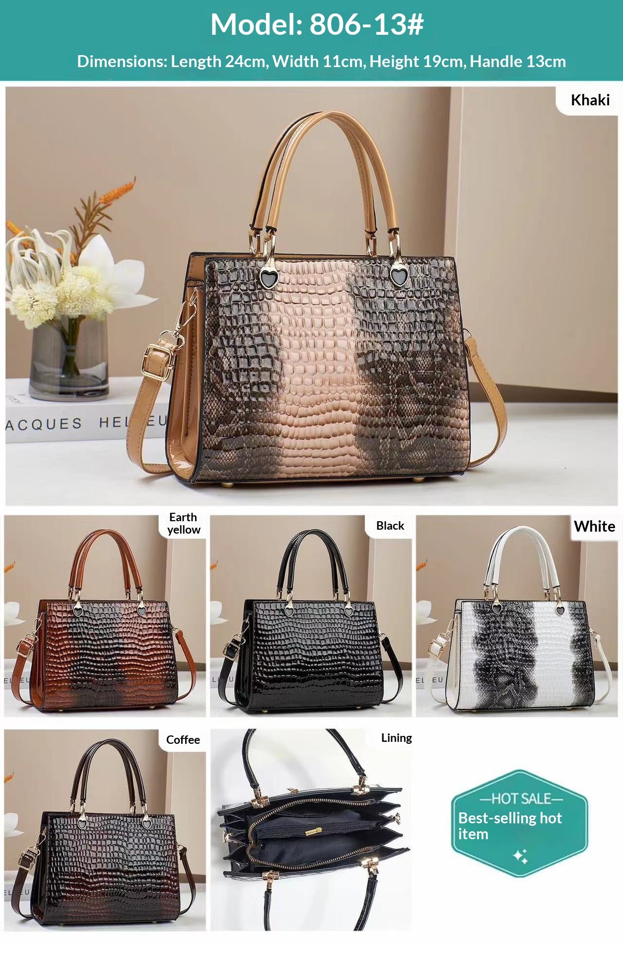 Sophisticated Versatile Commuter Tote Bag In A New Contrast-color Design