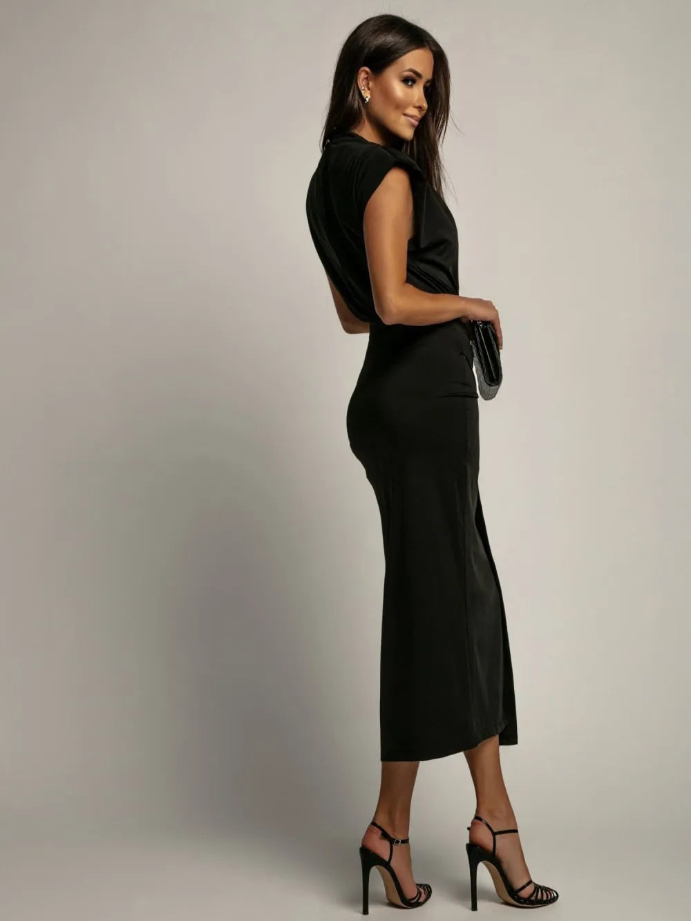 Fashion Women's Wear Slim-fit Solid Color Dress Sheath Women's Clothing