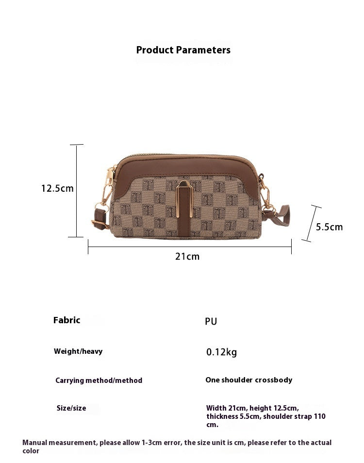Chess Plaid Women's Bag Autumn And Winter Classic Style Portable