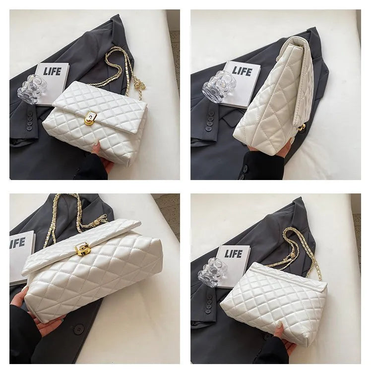 Women's Popular Diamond Embroidery Thread Large Capacity Shoulder Bag
