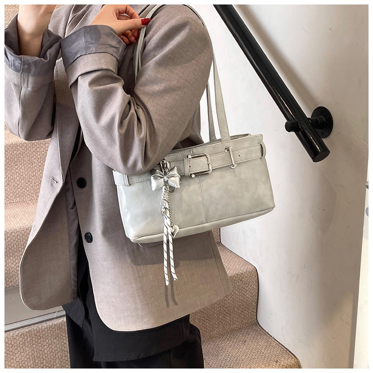 Commuter Texture Underarm Shoulder Handbag
