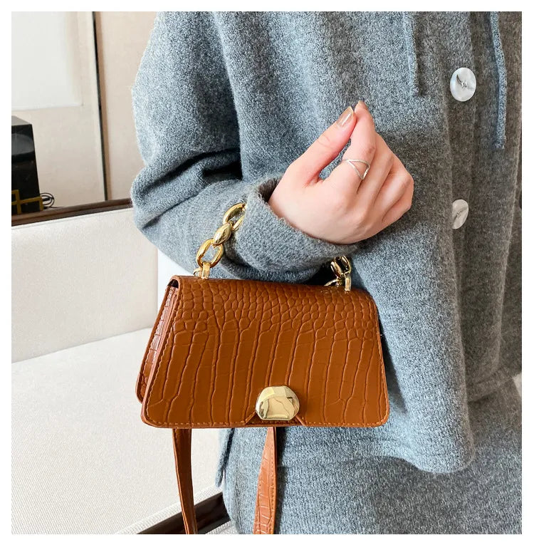 Retro Messenger Bag Simple Small Square Bag