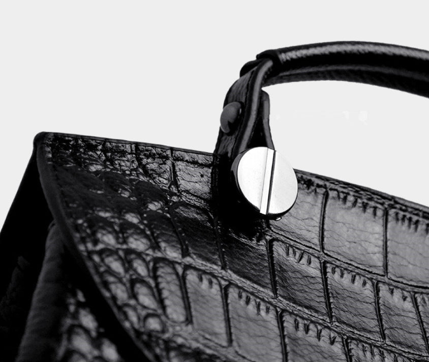 Women's First Layer Cattlehide Leather Fashion Handbag