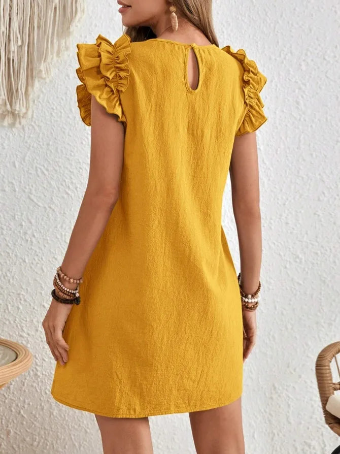 Women's Summer Casual V-neck Lace Dress