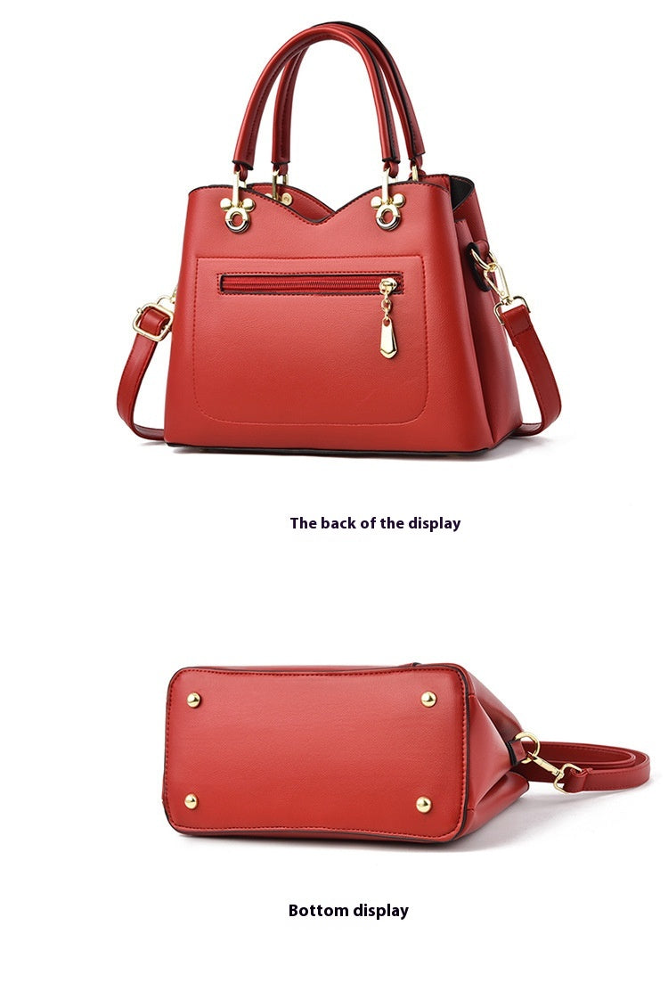 Middle-aged Mom High-grade Generous One-shoulder Crossbody Bag