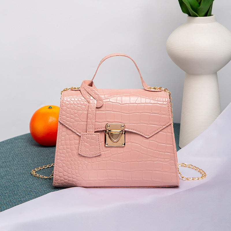 Street Fashion PU Crocodile Pattern Women's Handbag