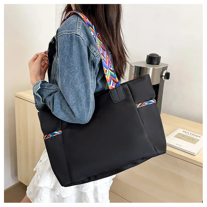 Women's Oxford Cloth Bag Portable And Fashion Shoulder Bag