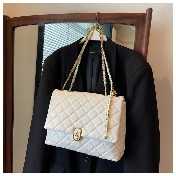 Women's Popular Diamond Embroidery Thread Large Capacity Shoulder Bag