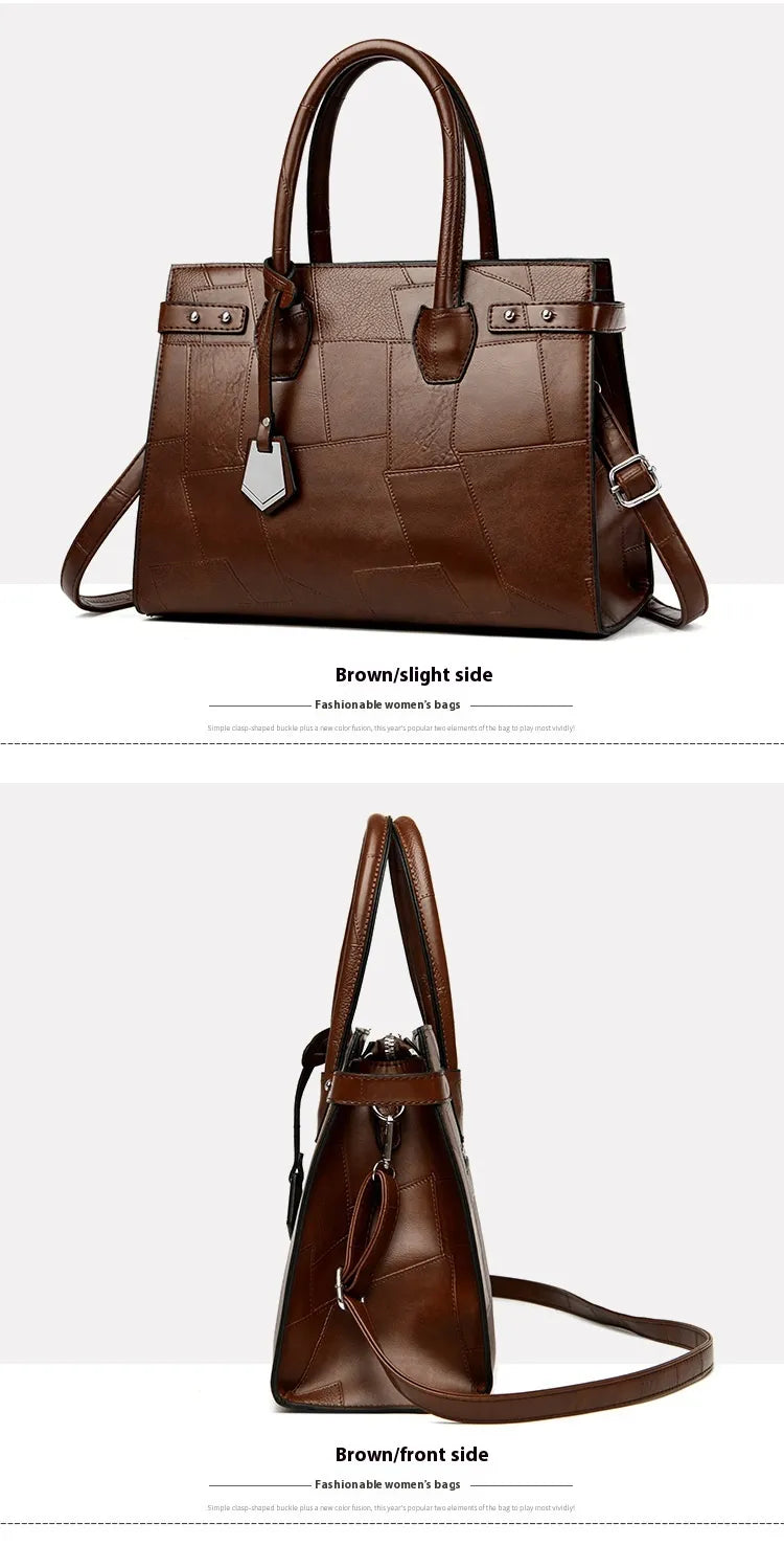 New Solid Color Zip One Shoulder Crossbody Bag