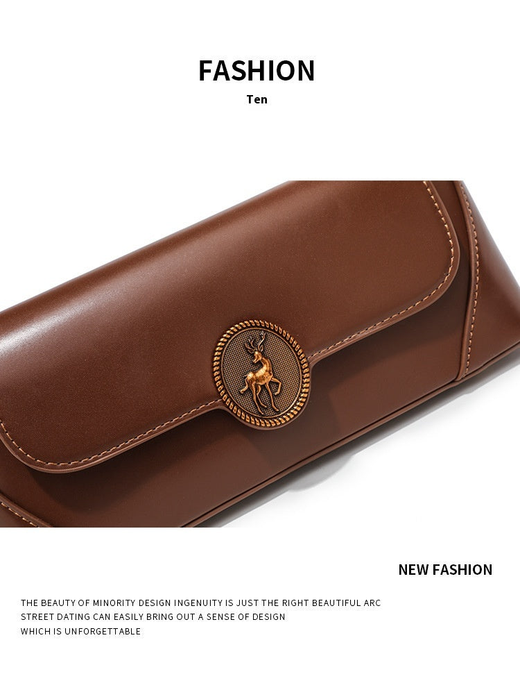 Women's Shoulder Bag All-match Retro Textured