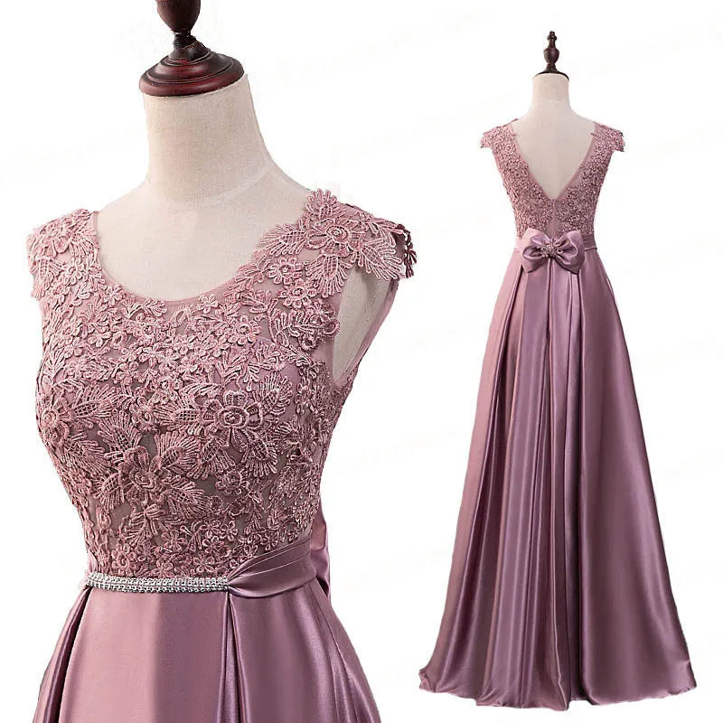 Chiffon long evening dress