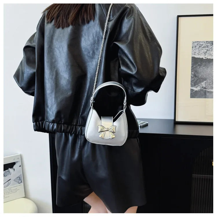 Western Style Niche Messenger Fashion Shoulder Underarm New Moon Bag