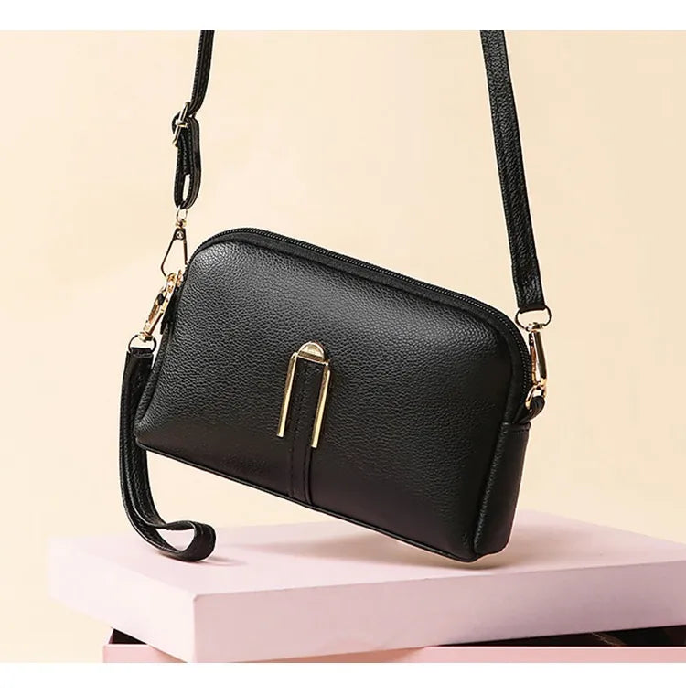 Women's Solid Color Mobile Phone Simple Messenger Bag