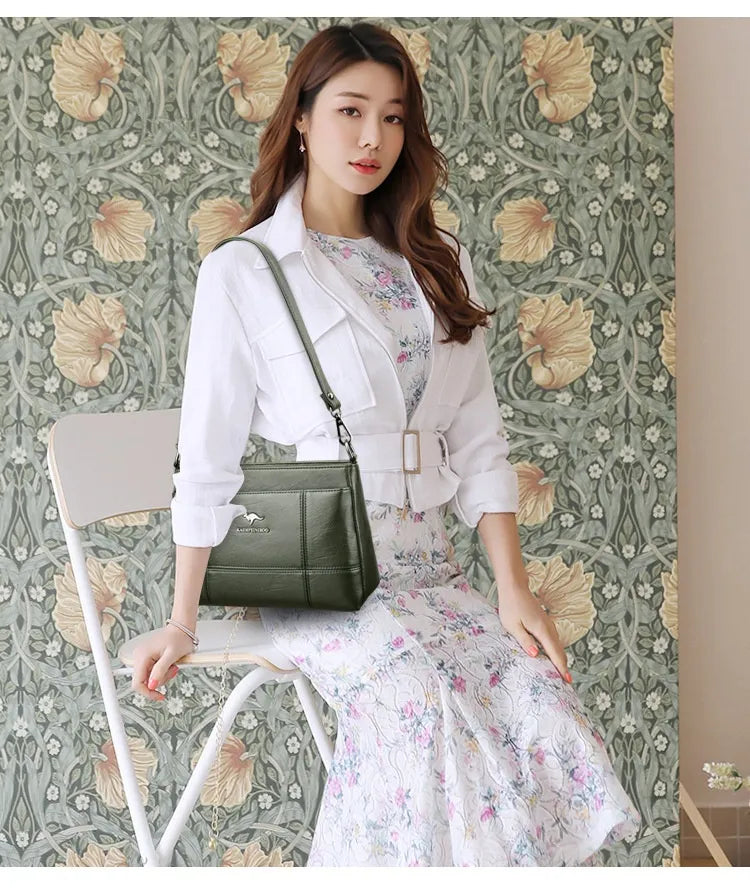 Shoulder Messenger Bag Fashion Generous Handheld Small Square Bag