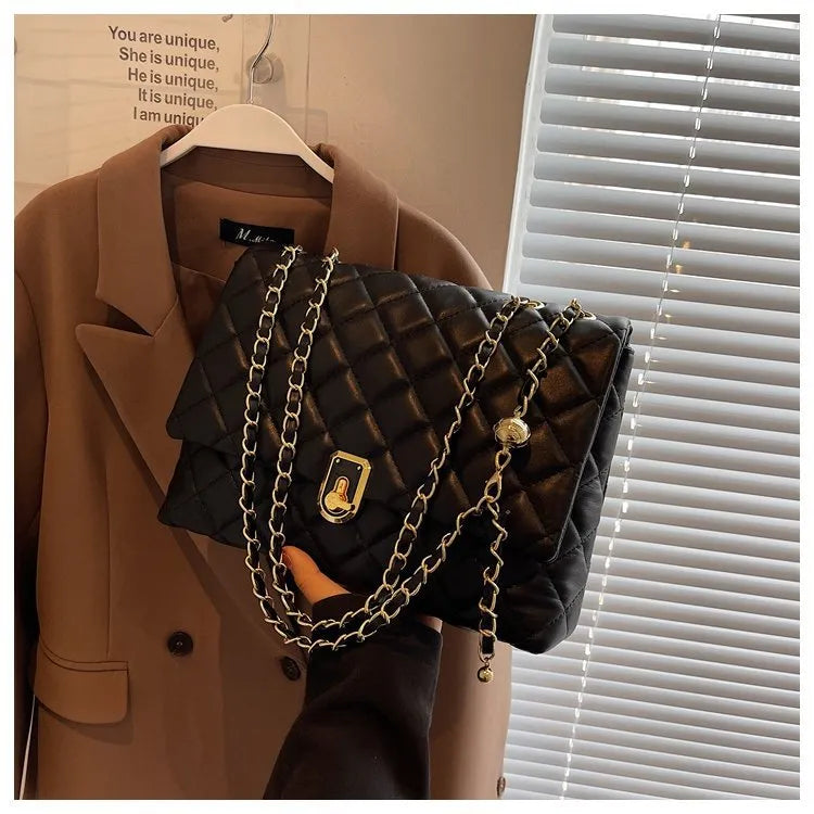 Women's Popular Diamond Embroidery Thread Large Capacity Shoulder Bag