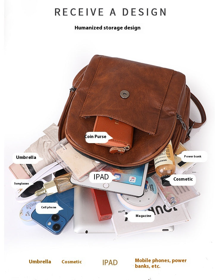 Simple Large Capacity Crossbody Chest Bag Leisure Travel Small Backpack