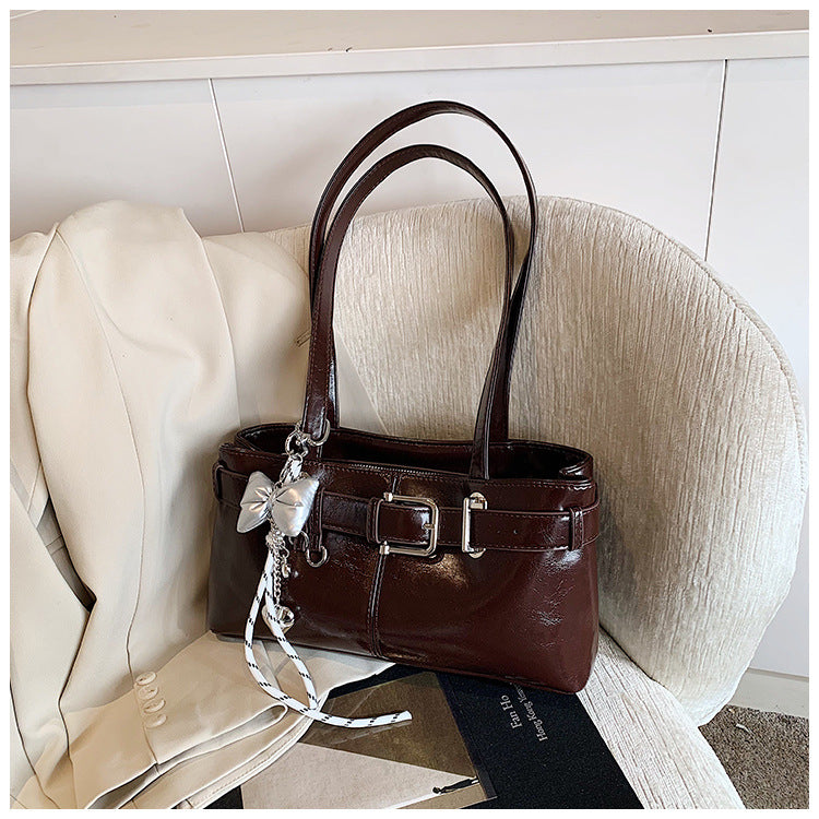 Commuter Texture Underarm Shoulder Handbag