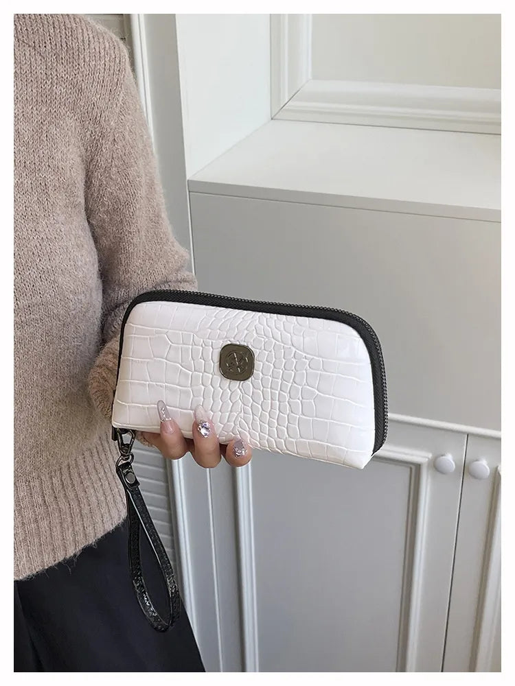 Hand-held Crystal Bamboo Pattern Exquisite Mobile Phone Bag