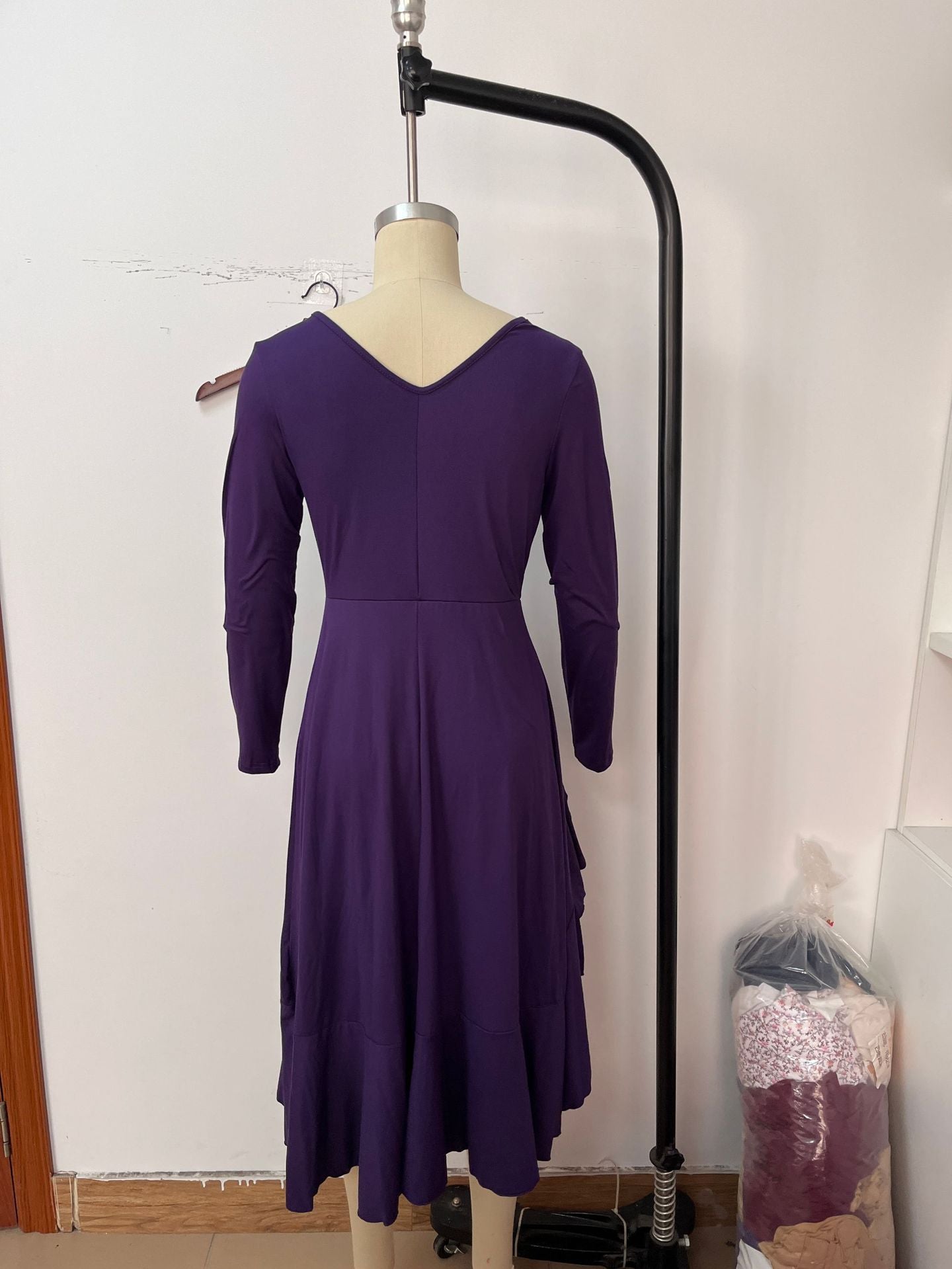 Women's Long Sleeve Round Neck Dress