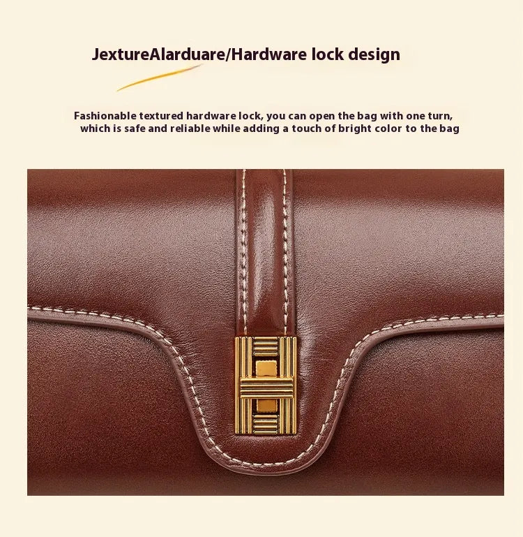Niche Original High Sense Mild Luxury Retro Cambridge Portable Messenger Bag