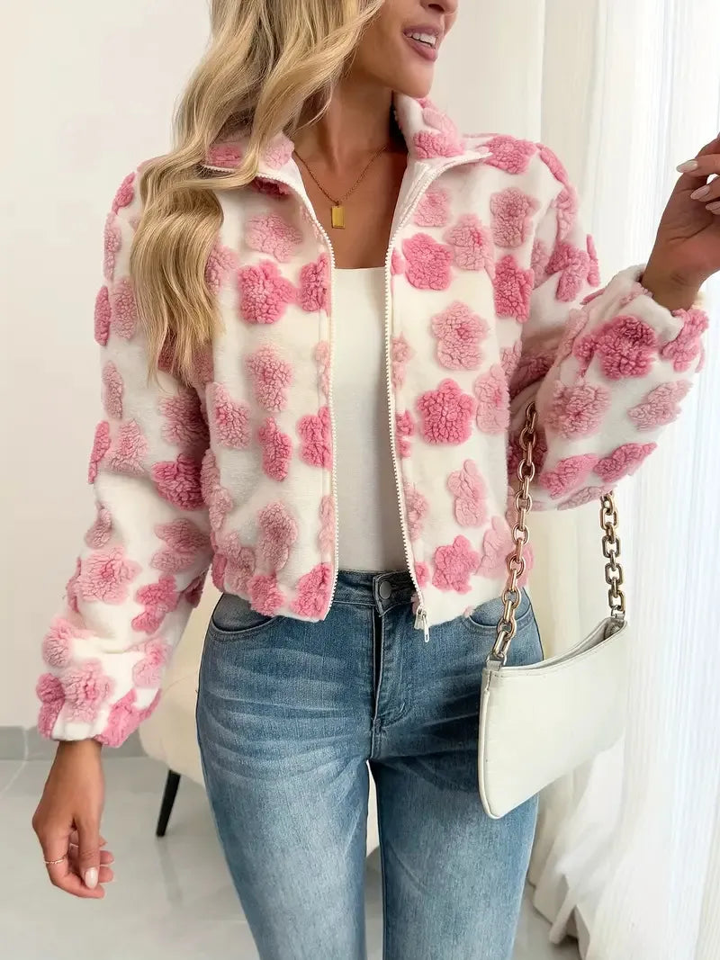 3d Little Flower European And American Coat