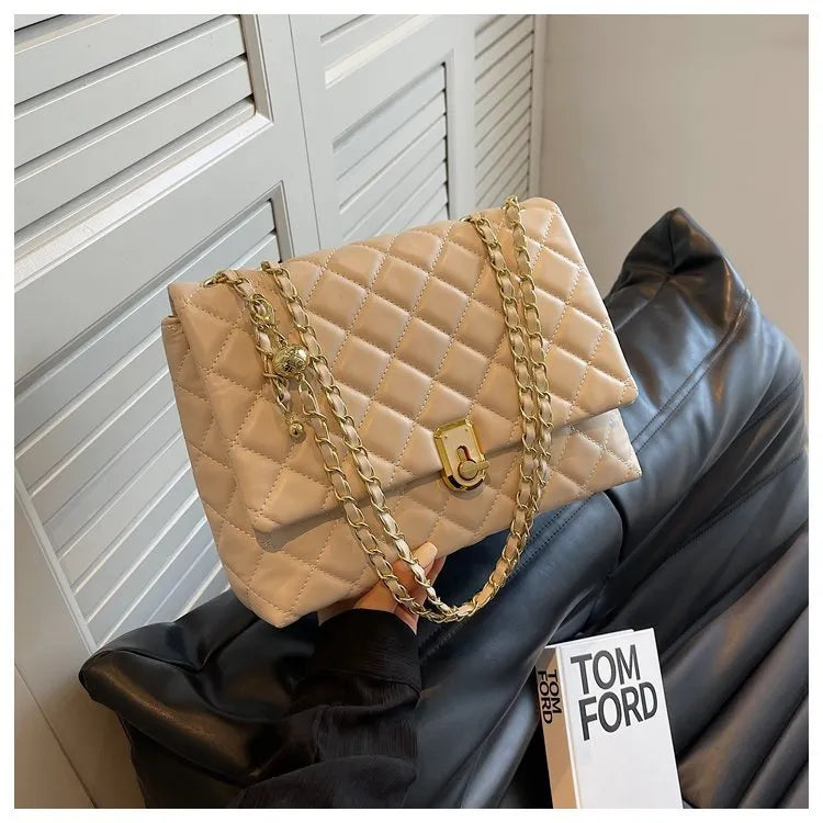 Women's Popular Diamond Embroidery Thread Large Capacity Shoulder Bag