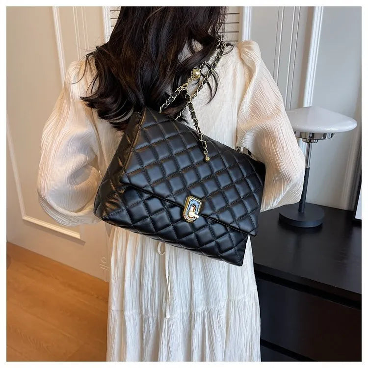 Women's Popular Diamond Embroidery Thread Large Capacity Shoulder Bag
