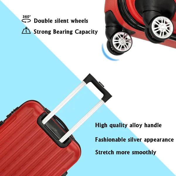 Vertical Pattern Three In One Handle Universal Wheel Pull Rod Box- FREE USA SHIPPING