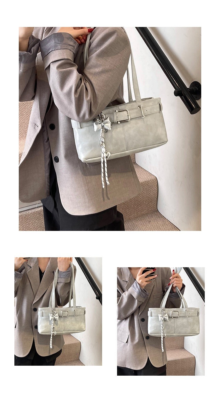 Commuter Texture Underarm Shoulder Handbag