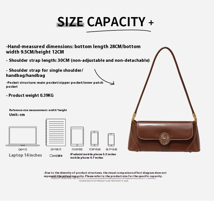 Women's Shoulder Bag All-match Retro Textured