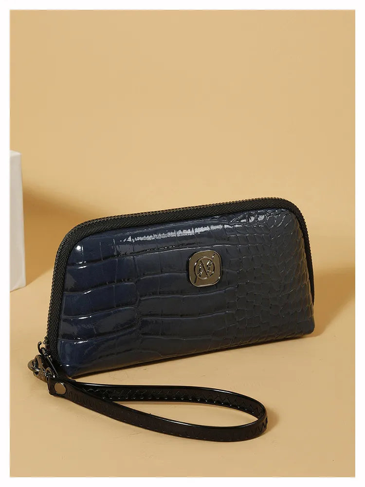 Hand-held Crystal Bamboo Pattern Exquisite Mobile Phone Bag