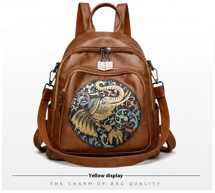 Women's Stylish And Versatile Simple All-match Travel Bag Backpack