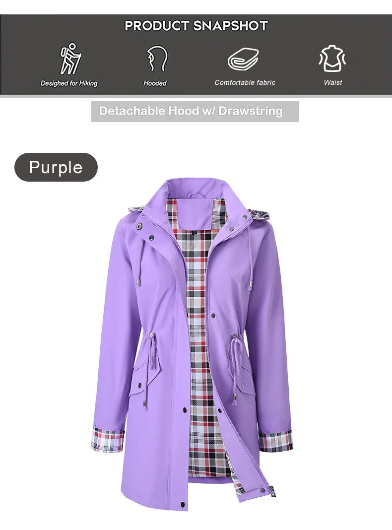 Women's Windbreaker Waterproof Elegant Style