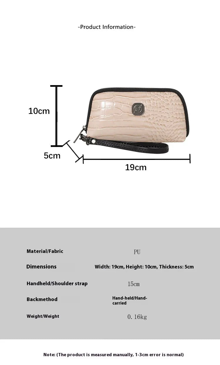 Hand-held Crystal Bamboo Pattern Exquisite Mobile Phone Bag