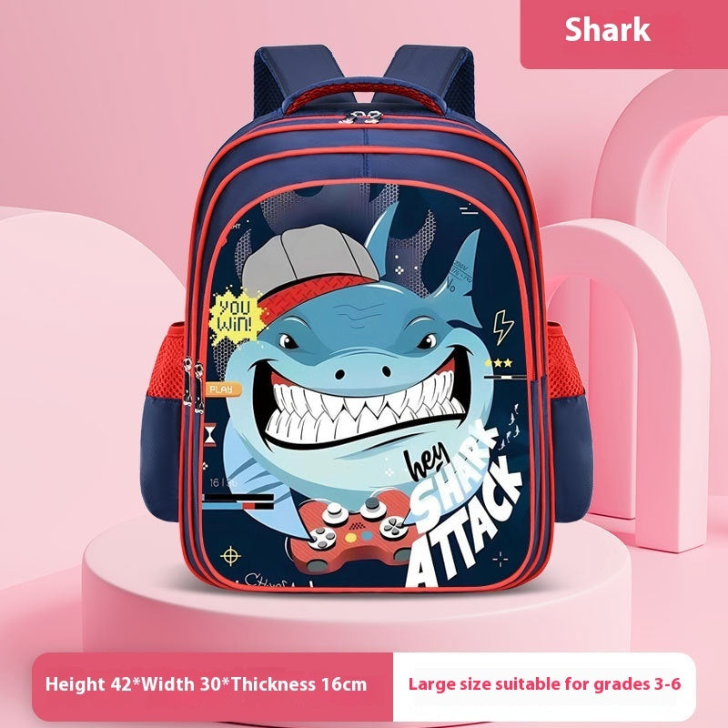 Astronaut Schoolbag Boy Double Shoulders Backpack Grade 3-4