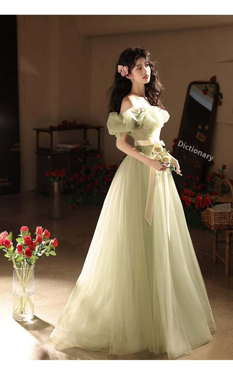 Off-shoulder Evening High-end Affordable Luxury Niche Dress