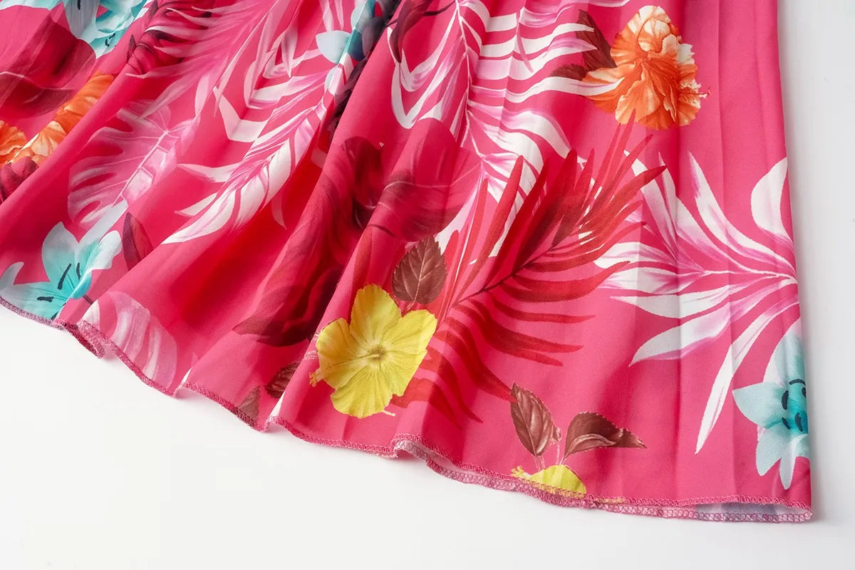 Women's Summer Printed Short Sleeve Dress