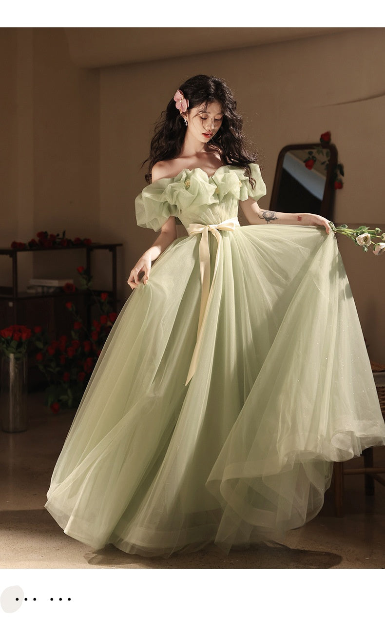 Off-shoulder Evening High-end Affordable Luxury Niche Dress