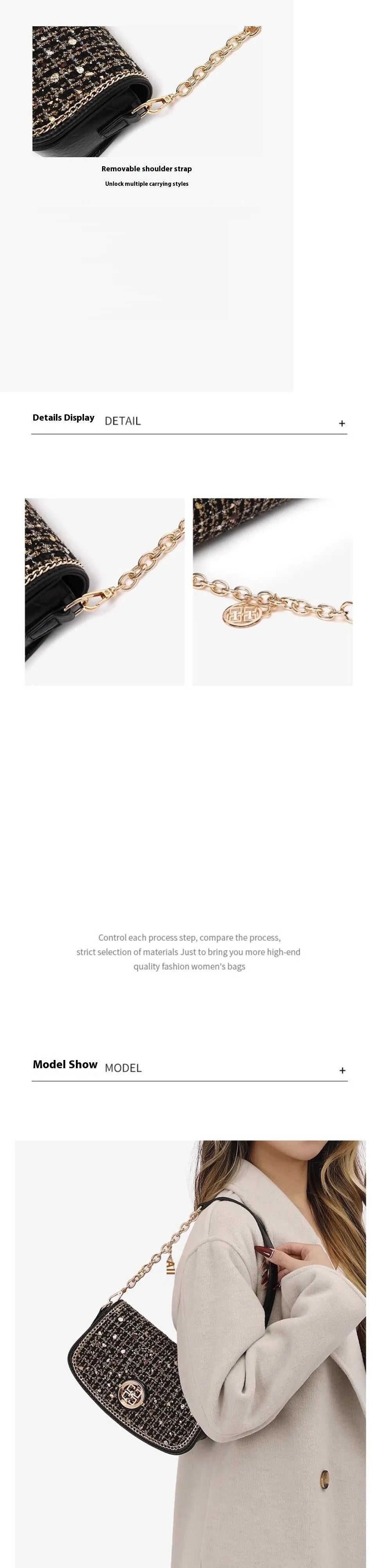 Commuter Crossbody Underarm Chain Shoulder Bag