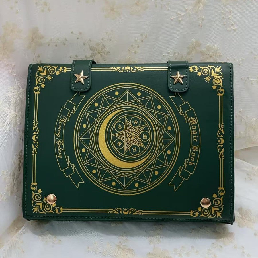 Japanese-style Retro Magic Book Shoulder Bag
