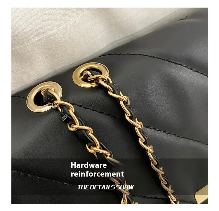 Simple Portable Casual Fashion Crossbody Diamond Embroidery Thread Chain Bag