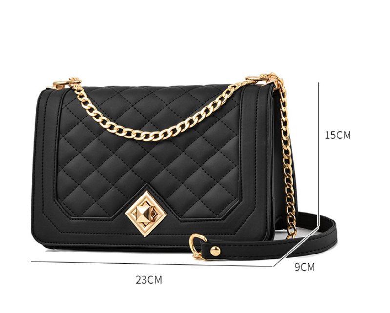 One-Shoulder Portable Diagonal Cross-Embroidered Handbags