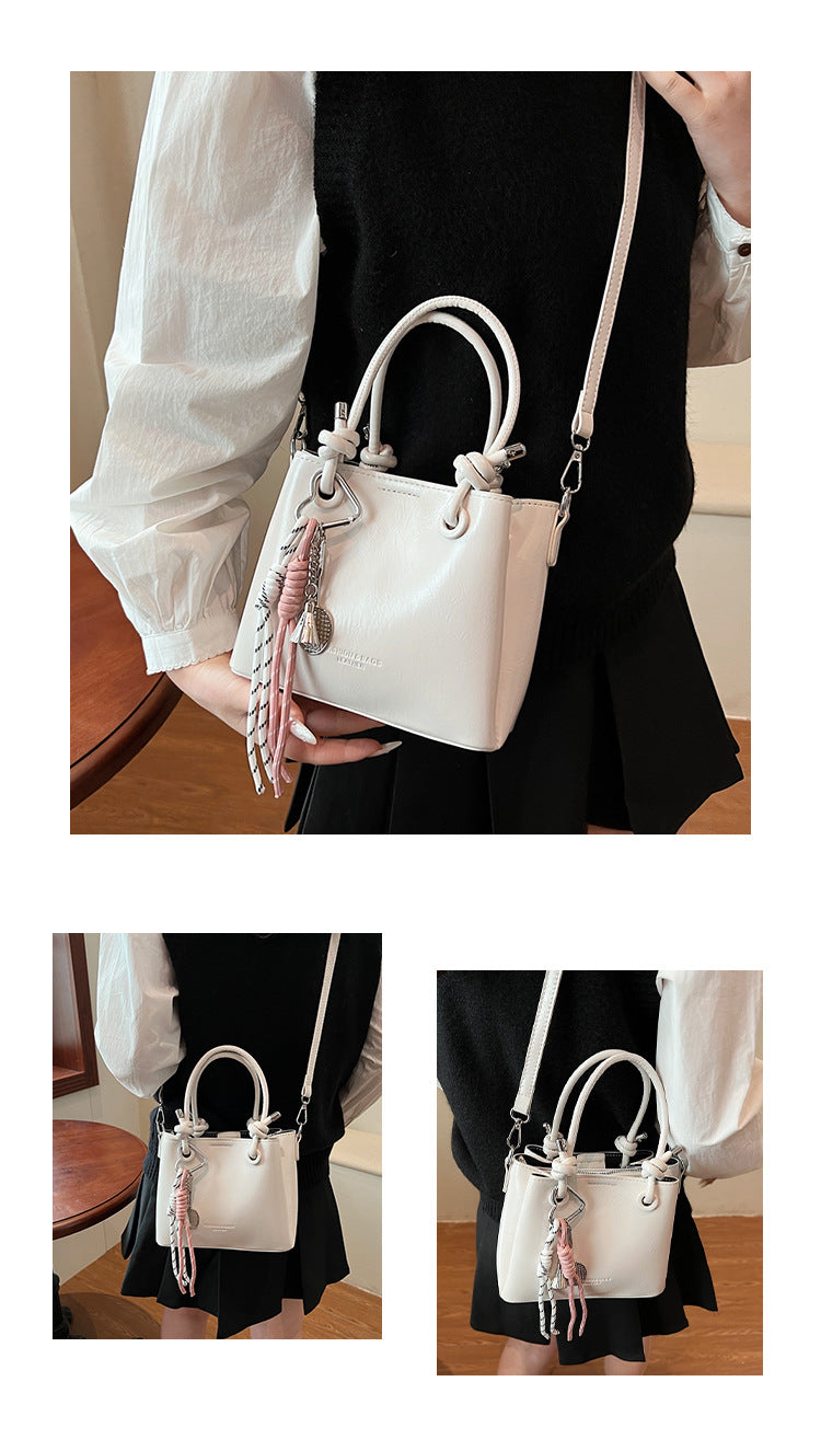 Women's Messenger Bag Fashion Portable One-shoulder Bucket Bag
