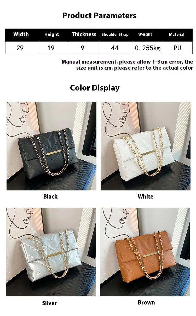 Simple Portable Casual Fashion Crossbody Diamond Embroidery Thread Chain Bag