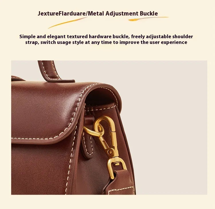 Niche Original High Sense Mild Luxury Retro Cambridge Portable Messenger Bag
