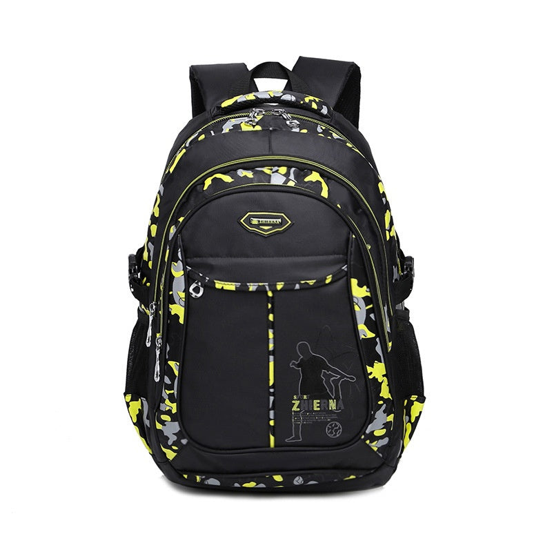 Camouflage Printed Schoolbag Three-piece Set