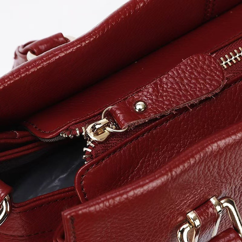 One-shoulder Crossbody Women's Leather Handbag